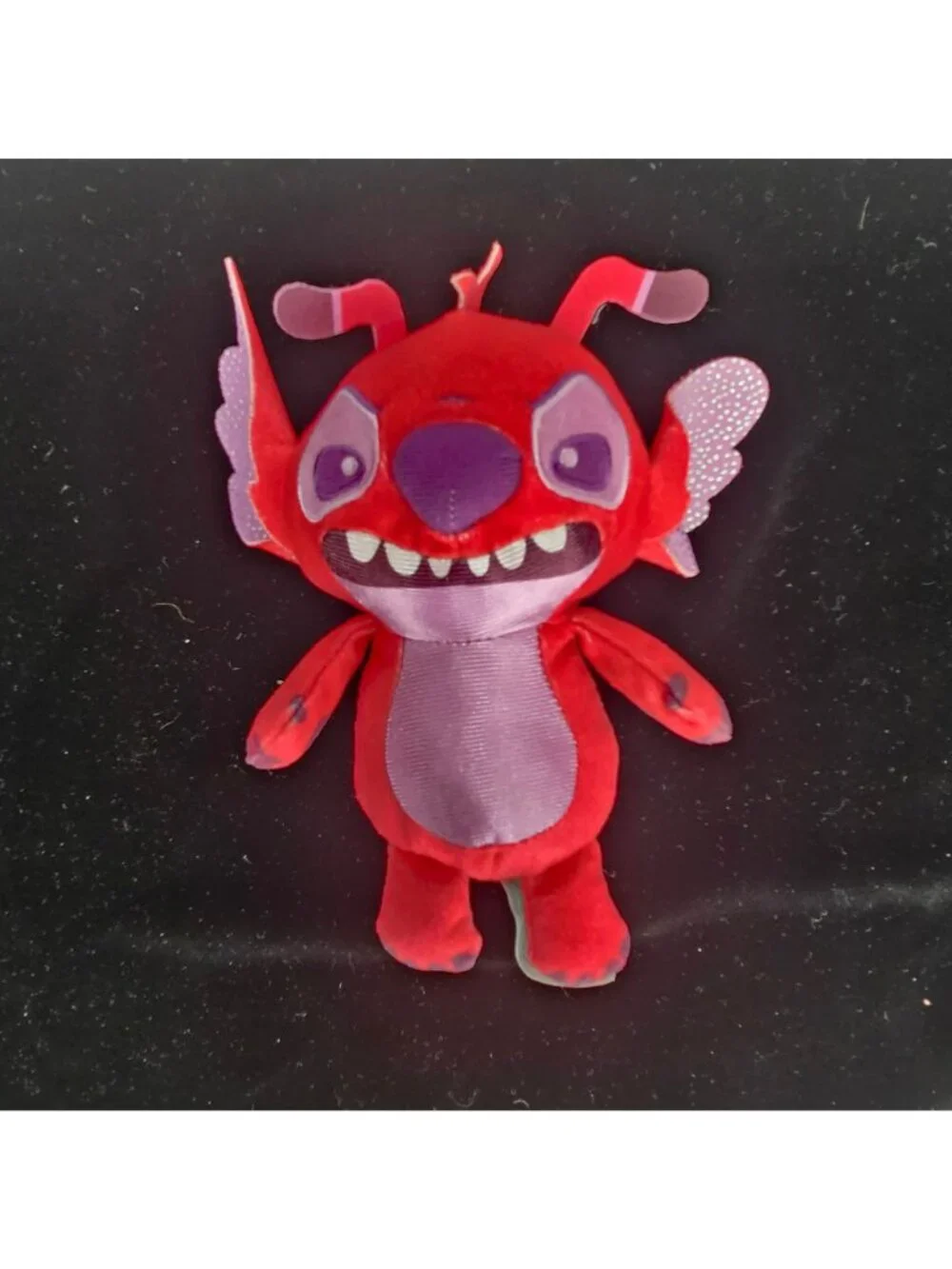 Disney Stitch Leroy 628 Red Plush Toy With Wings 10 Inches